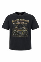 HARLEY DAVIDSON T SHIRT GRAPHIC VINTAGE NERO UOMO PRE OWNED XL