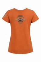 HARLEY DAVIDSON GRAPHIC TEE VINTAGE ORANGE ΓΥΝΑΙΚΕΙΟ PRE OWNED M