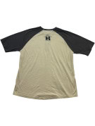 HARLEY DAVIDSON T SHIRT HENLEY CLASSIC BEIGE ANTRACITE UOMO PRE OWNED L