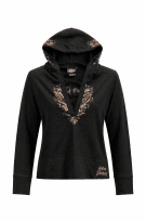 HARLEY DAVIDSON FELPA CON CAPPUCCIO GRAPHIC NERO DONNA PRE OWNED M
