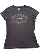 HARLEY DAVIDSON ΚΟΝΤΟΜΑΝΙΚΗ ΜΠΛΟΥΖΑ GRAPHIC FADED BLACK ΓΥΝΑΙΚΕΙΟ PRE OWNED S