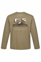 HARLEY DAVIDSON LONGSLEEVE T SHIRT GRAPHIC BEIGE ΑΝΔΡΙΚΟ PRE OWNED L