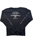 HARLEY DAVIDSON MAGLIA A MANICHE LUNGHE GRAFICA NERA DONNA PRE OWNED M