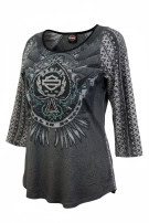 HARLEY DAVIDSON MAGLIA GRAPHIC CHARCOAL DONNA PRE OWNED L