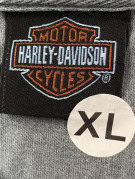 HARLEY DAVIDSON POLO MINIMAL WASHED GRIGIO UOMO PRE OWNED XL