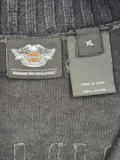 HARLEY DAVIDSON QUARTER ZIP SWEATER CLASSIC BLACK MEN PRE OWNED XL