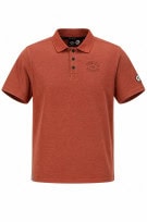 HARLEY DAVIDSON POLO SHIRT MINIMAL ORANGE MEN PRE OWNED XL