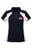 HARLEY DAVIDSON POLO SHIRT RACING NAVY ΛΕΥΚΟ ΓΥΝΑΙΚΕΙΟ PRE OWNED S