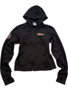 HARLEY DAVIDSON ZIP HOODIE STREETWEAR BLACK WOMEN PRE OWNED M