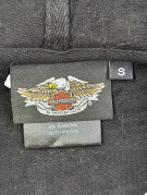 HARLEY DAVIDSON ZIP HOODIE RACING ΜΑΥΡΟ ΓΥΝΑΙΚΕΙΟ PRE OWNED S