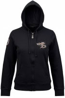 HARLEY DAVIDSON ZIP HOODIE RACING ΜΑΥΡΟ ΓΥΝΑΙΚΕΙΟ PRE OWNED S