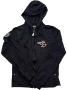 HARLEY DAVIDSON ZIP HOODIE RACING ΜΑΥΡΟ ΓΥΝΑΙΚΕΙΟ PRE OWNED S