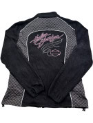 HARLEY DAVIDSON GIACCA ZIP EMBROIDERED NERA DONNA PRE OWNED L
