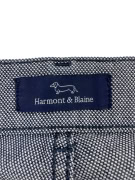 Harmont & Blaine Men’s Narrow Fit Trousers Blue Micro Pattern