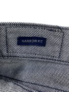 Harmont & Blaine Men’s Narrow Fit Trousers Blue Micro Pattern