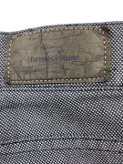 Harmont & Blaine Men’s Narrow Fit Trousers Blue Micro Pattern