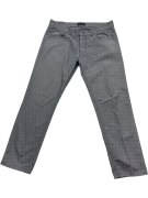 Harmont & Blaine Men’s Narrow Fit Trousers Blue Micro Pattern