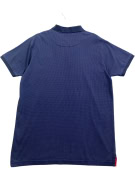 HARMONT & BLAINE JEANS CASUAL MICRO-PATTERN POLO SHIRT BLUE UNISEX XL