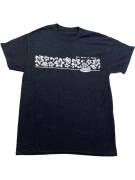 HAWAII LA TERRA DELL\'ALOHA T-SHIRT CON STAMPA FLOREALE NERO UNISEX L