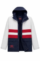HELLY HANSEN GIACCA CON CAPPUCCIO BLU NAVY UOMO PRE OWNED