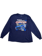 HENDRICK MOTORSPORTS LONG SLEEVE T-SHIRT KYLE LARSON 2021 CHAMPION BLUE XL