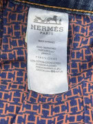 HERMES JEANS EMBROIDERED WASHED BLUE UNISEX PRE OWNED S