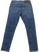 HERMES JEANS EMBROIDERED WASHED BLUE UNISEX PRE OWNED S