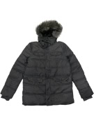 HILFIGER DENIM ΑΝΔΡΙΚΟ ΜΠΟΥΦΑΝ PUFFER ΜΕ ΚΟΥΚΟΥΛΑ ΚΑΙ ΓΟΥΝΑ ΓΚΡΙ - M