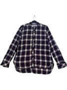 HILFIGER DENIM CAMICIA A QUADRI CLASSICA NAVY DONNA PRE OWNED L