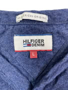 HILFIGER DENIM ΜΠΛΟΥΖΑ ΜΑΚΡΥΜΑΝΙΚΗ HENLEY VINTAGE STYLE ΜΠΛΕ ΑΝΔΡΙΚΟ L