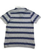 HILFIGER DENIM POLO SHIRT STRIPED GREY NAVY ΑΝΤΡΙΚΟ PRE OWNED S
