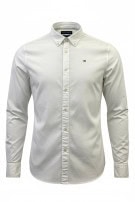 HILFIGER DENIM CAMICIA SLIM FIT BIANCO UOMO PRE OWNED M
