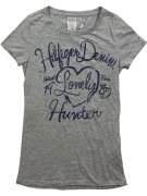 Hilfiger Denim Logo Print T-Shirt Grey Women’s S