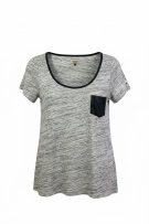 HILFIGER DENIM T SHIRT VINTAGE GREY WOMENS L pre-owned