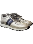 HOGAN SNEAKERS RETRO SILVER UNISEX PRE OWNED EU38