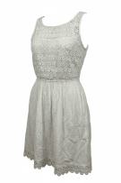 Hollister Sleeveless Boho Lace Dress White Women’s XS