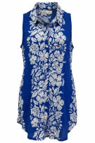 HOLLISTER ΑΜΑΝΙΚΟ ΠΟΥΚΑΜΙΣΟ FLORAL ΜΠΛΕ ΓΥΝΑΙΚΕΙΟ PRE OWNED S