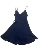 Hollister Φόρεμα Mini Wrap Ruffle Navy Μπλε Γυναικείο XS