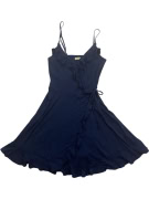 Hollister Φόρεμα Mini Wrap Ruffle Navy Μπλε Γυναικείο XS