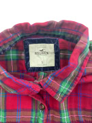 Hollister Camicia casual a quadri con logo rossa unisex S