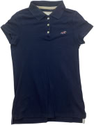 Hollister Polo Classic Stretch Logo Navy da donna L