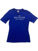 Hollister T-Shirt Casual Logo Μπλε Γυναικείο M