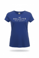 Hollister T-Shirt Casual Logo Μπλε Γυναικείο M