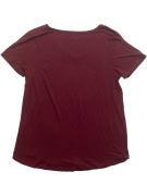 Hollister T-Shirt Easy Tee Basic Μπορντό Γυναικείο S