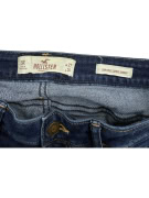 HOLLISTER Jeans DISTRESSED a vita bassa super skinny blu da donna S