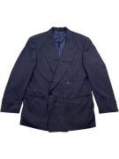 HUGO BOSS ΣΑΚΑΚΙ DOUBLE BREASTED PINSTRIPE ΜΠΛΕ UNISEX L