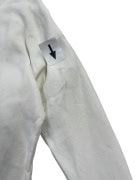 HUGO Felpa cropped bianca con pieghe da donna M