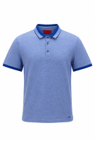 HUGO POLO SHIRT MINIMAL BLUE MEN PRE OWNED M