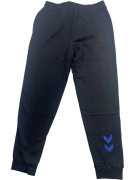 Hummel Pantaloni della tuta neri con logo e chevron da uomo L