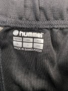 Hummel Μαύρη Αθλητική Φόρμα Παντελόνι Με Chevron Λεπτομέρειες Ανδρική XL